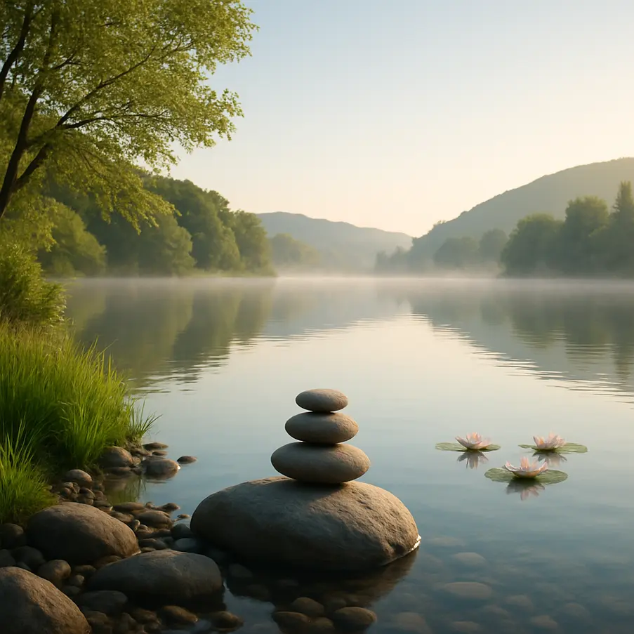 Serene landscape symbolizing tranquility and effective anxiety management.