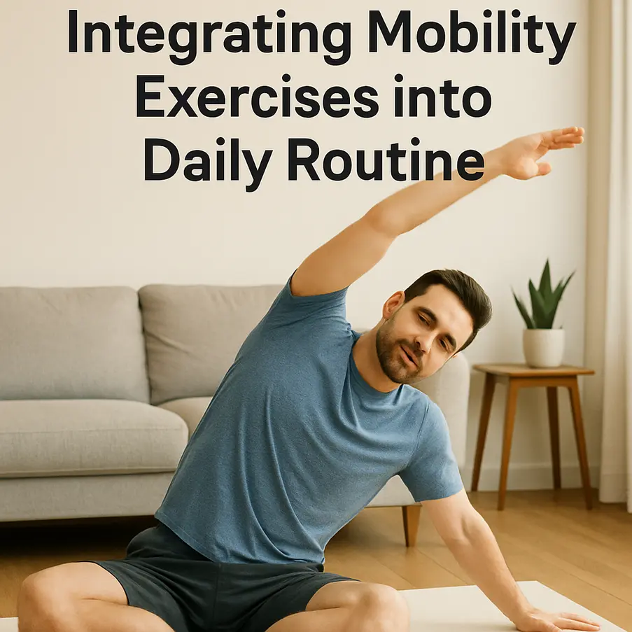 A physiotherapist assisting a patient with lower back mobility exercises.